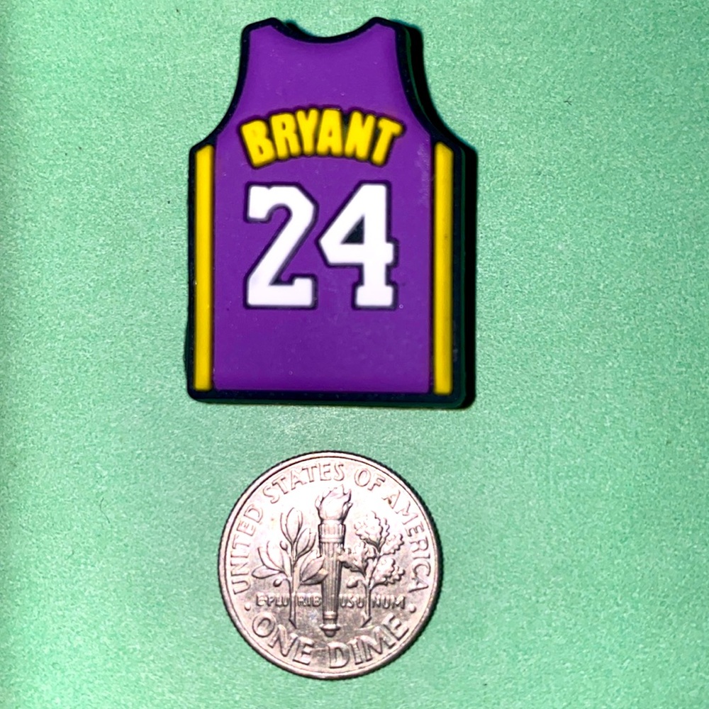 (10 for $15) Kobe Bryant Jersey Basketball 🏀 NBA Crocs Shoe Charms